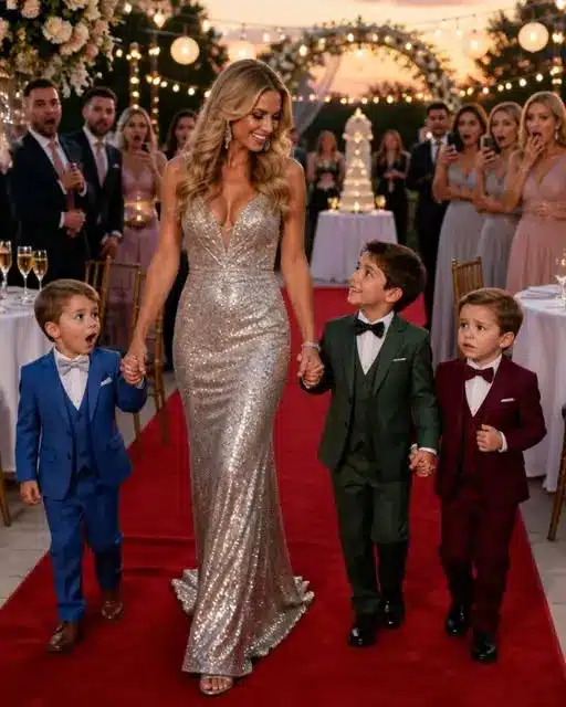 Llevé a mis trillizos a la boda millonaria