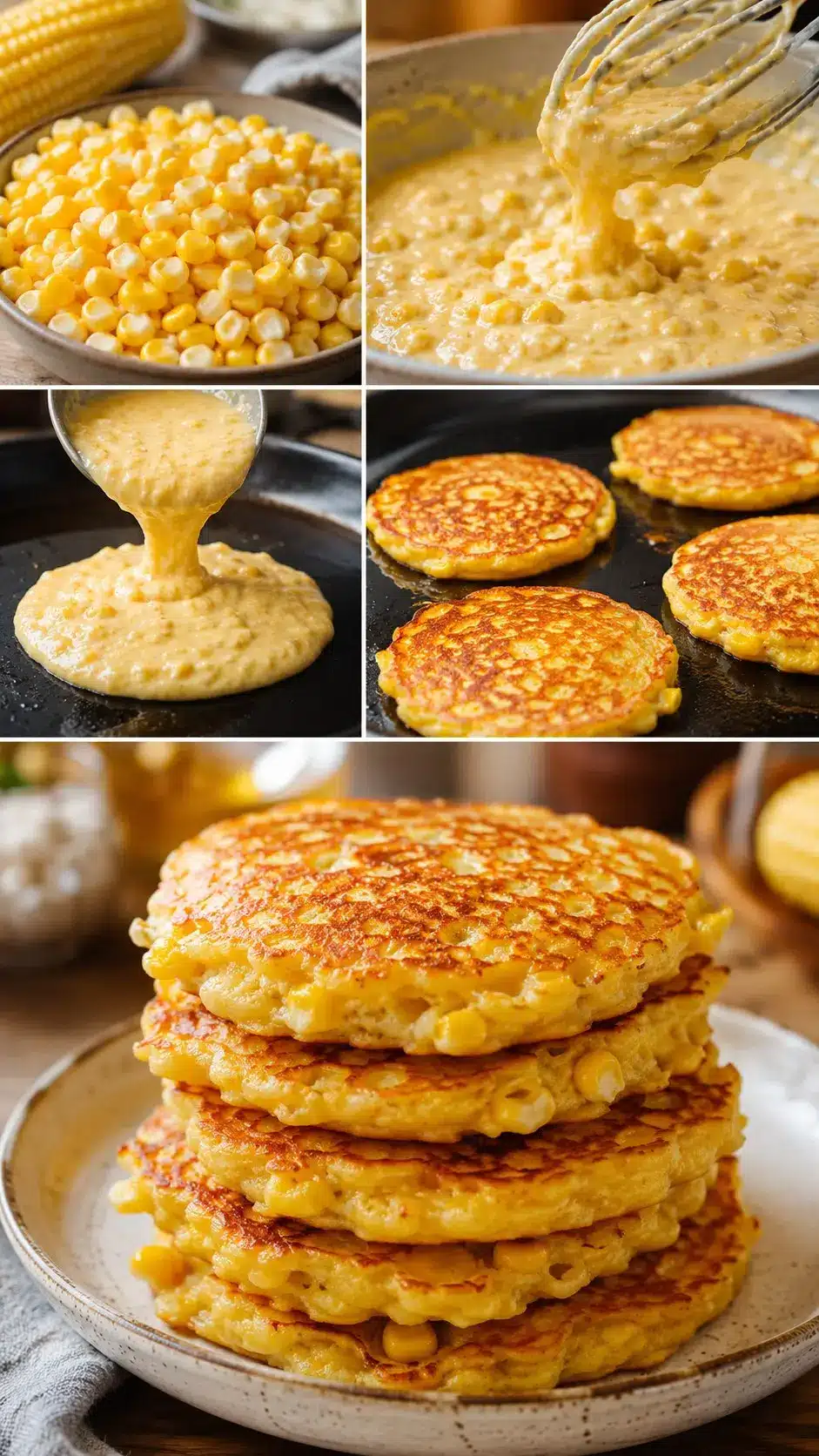 Pancakes de maíz: receta dulce y fácil 😋