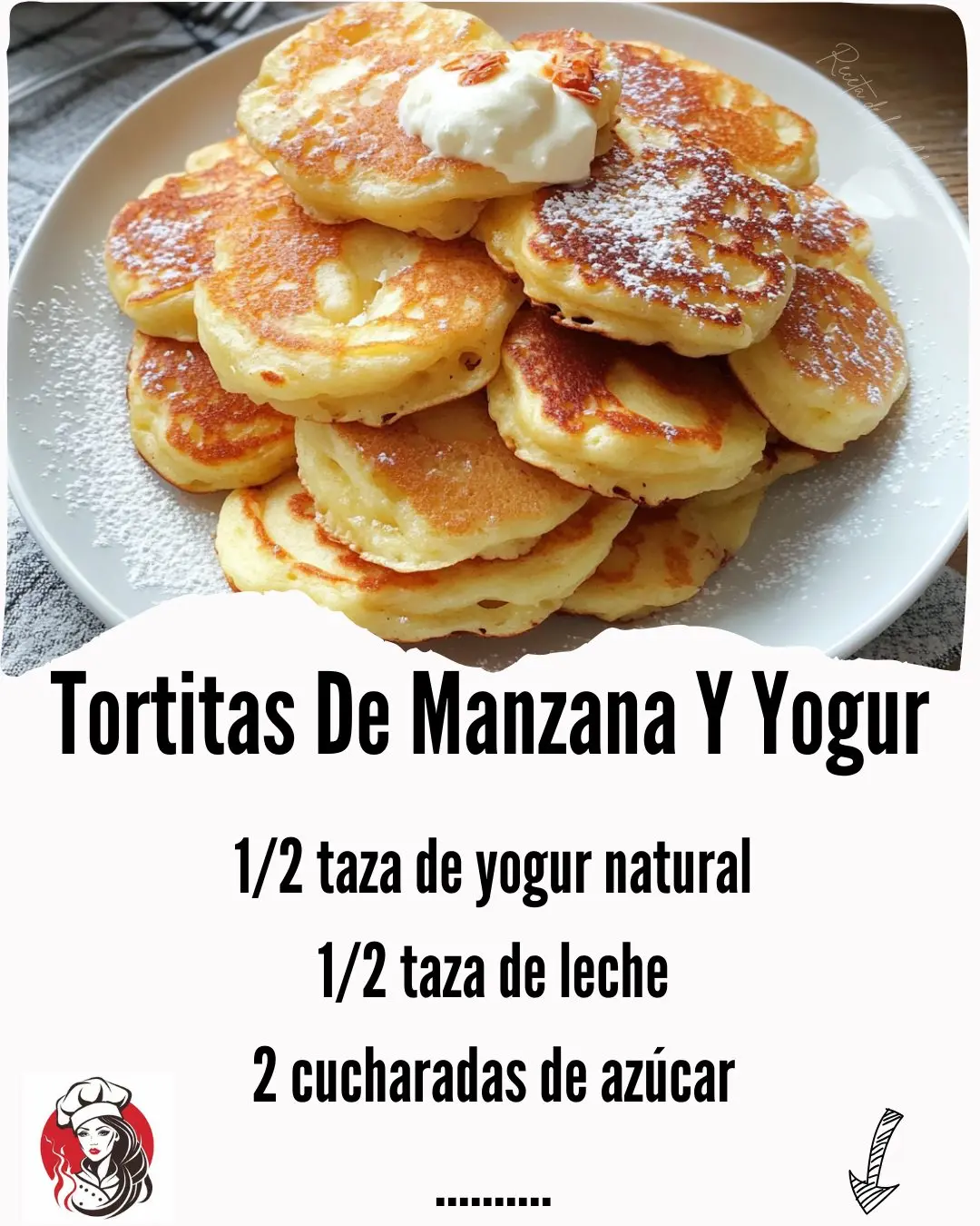 Tortitas de Manzana y Yogur Fáciles