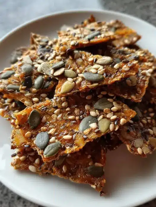 Crackers de semillas saludables sin harina caseros