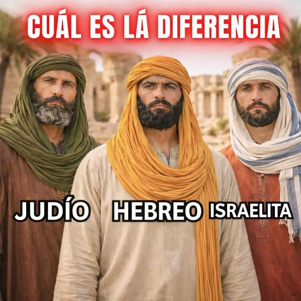 Hebreos, Israelitas, Judíos: Diferencias bíblicas explicadas