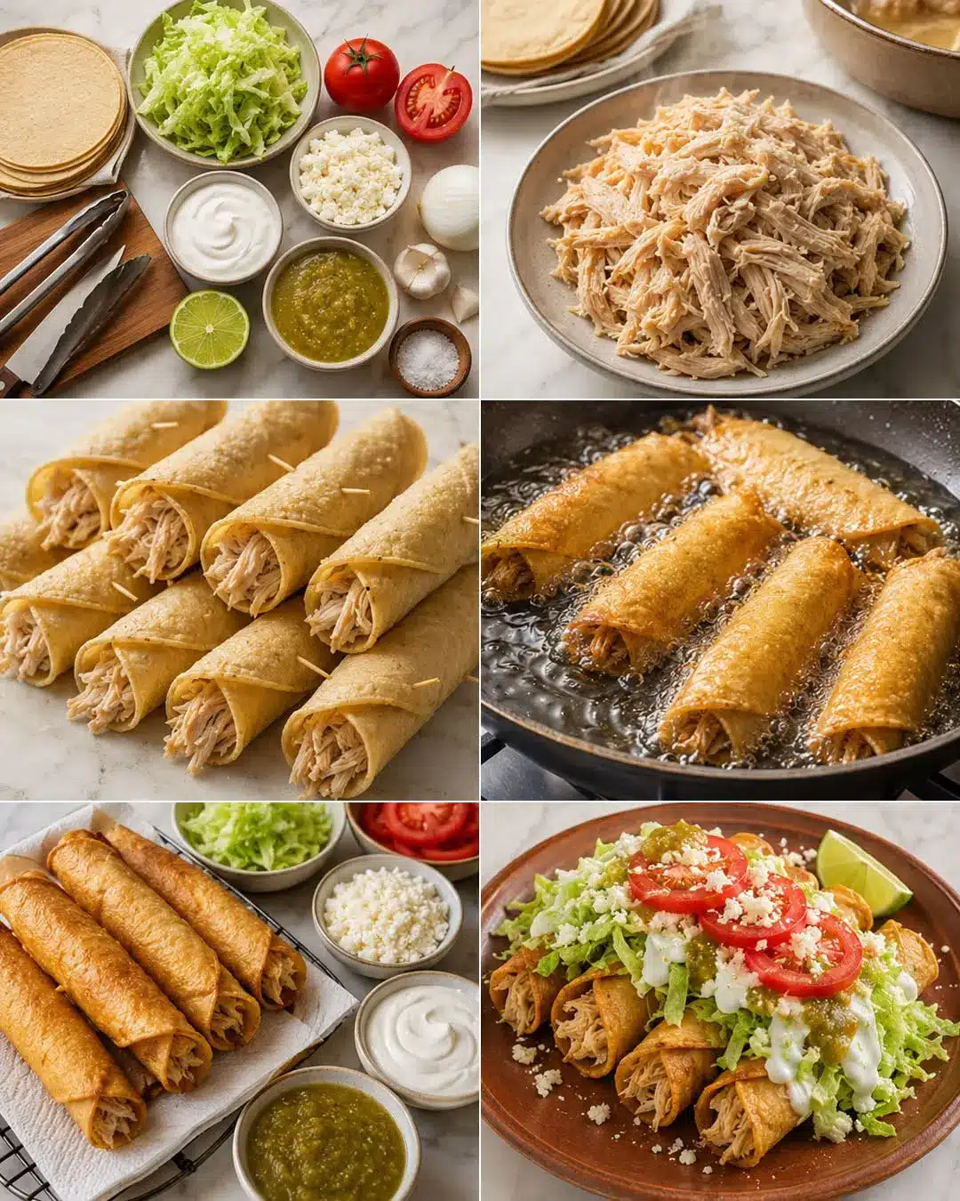 Tacos Dorados de Pollo: Receta Fácil y Deliciosa