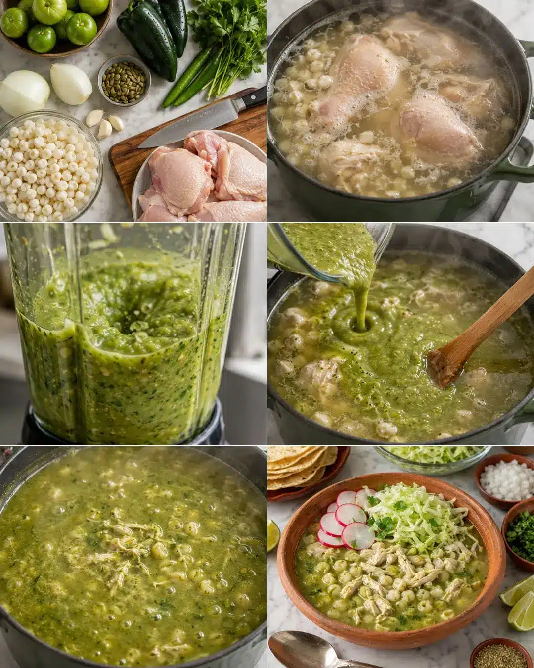 Pozole Verde de Pollo Fácil y Delicioso 2 Pozole Verde de Pollo Fácil y Delicioso