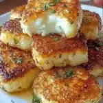 Receta de queso empanado con hierbas crujientes