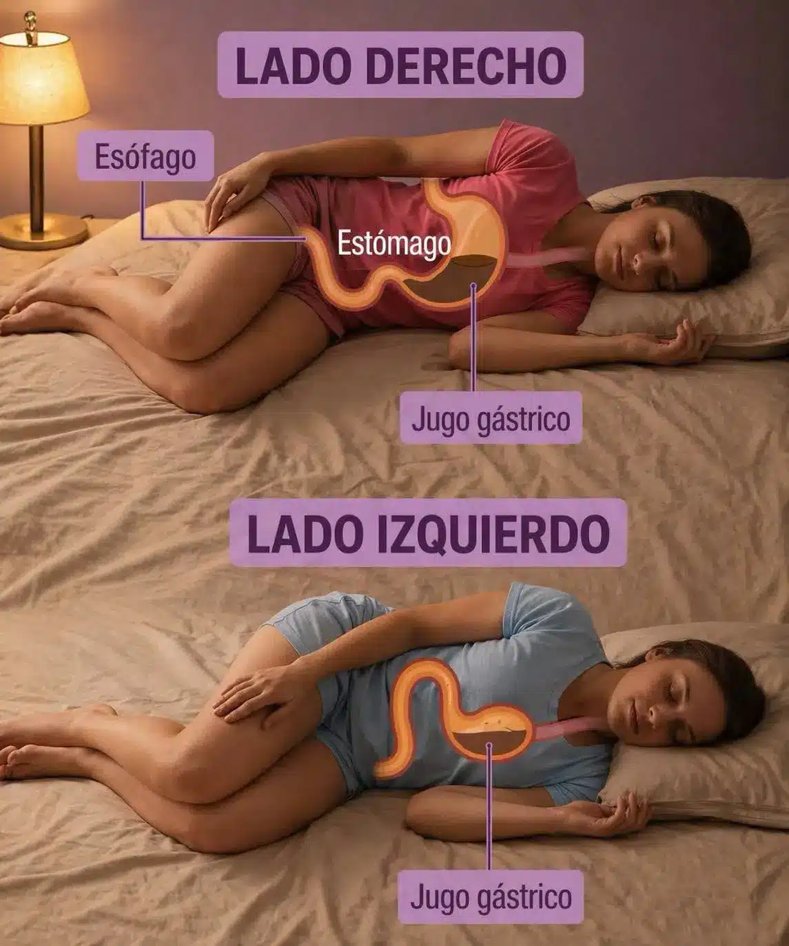 Por qué no debes dormir del lado derecho