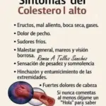 Síntomas del colesterol alto que debes conocer