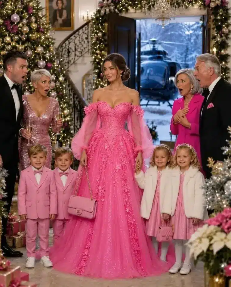 Se presentó en Navidad con sus cuatro hijos