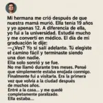 Hermana me crió tras muerte de mamá
