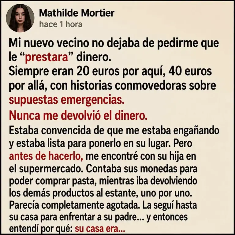 La historia de mi vecino y la estafa.