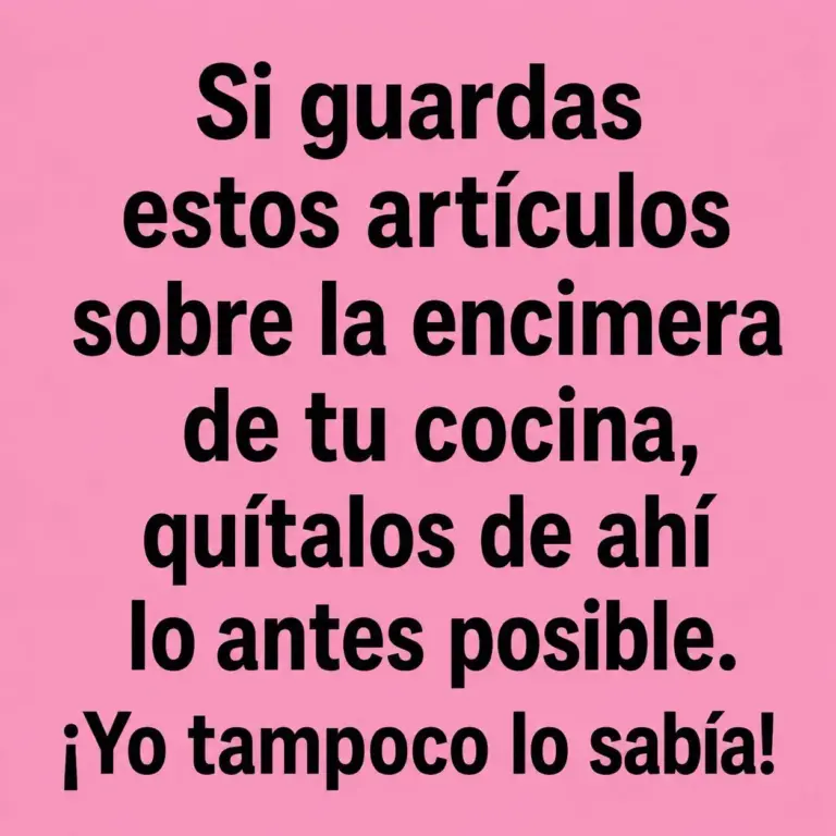10 Cosas Fuera de la Encimera de Tu Cocina