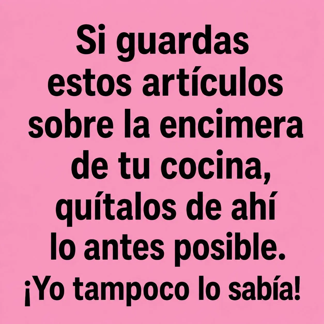 10 Cosas Fuera de la Encimera de Tu Cocina