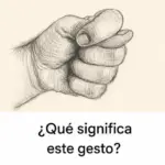 Significado del gesto del pulgar atrapado