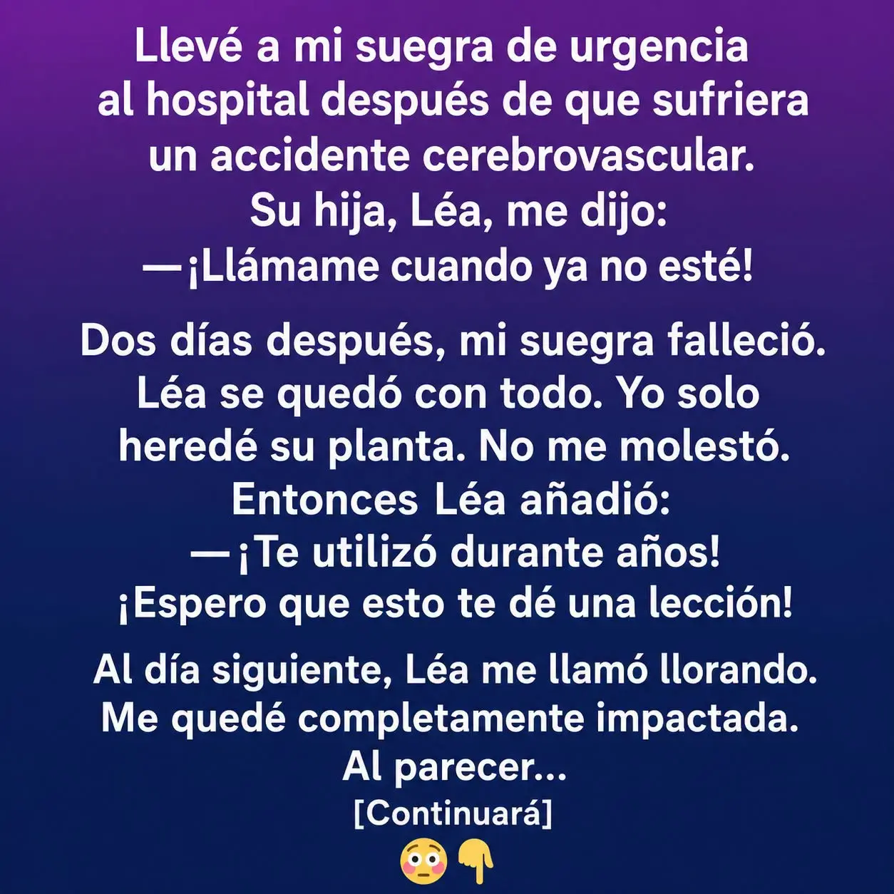 Impactante revelación: Sigue leyendo...