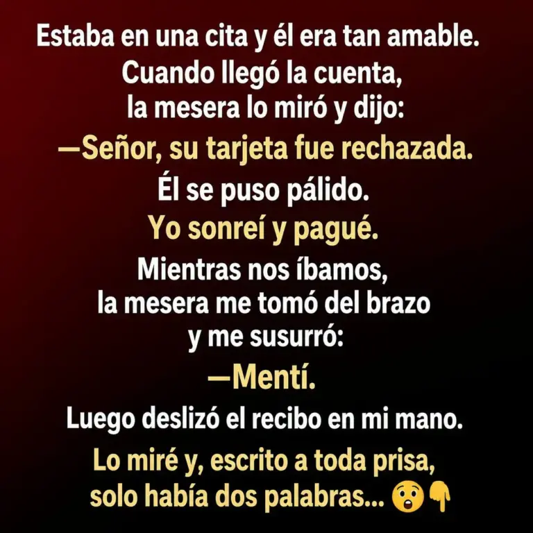 Dos palabras cambiaron todo