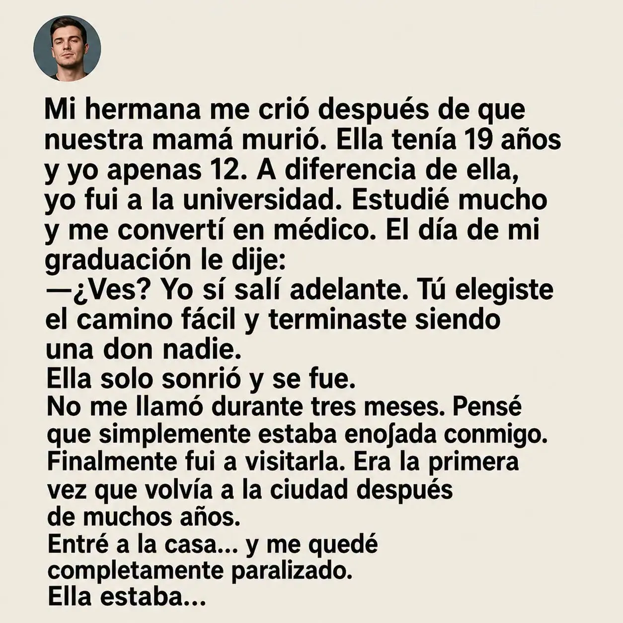 Hermana me crió: historia de vida familiar