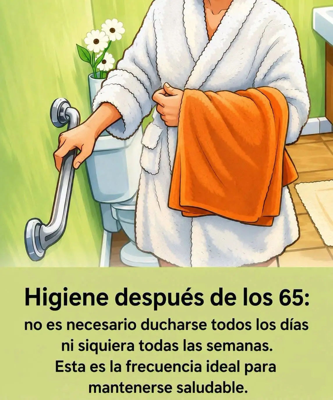 Ducharse a diario: Riesgos para mayores de 65 años