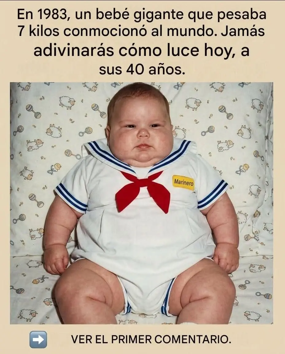 Así luce hoy el bebé de 7 kilos 2 Así luce hoy el bebé de 7 kilos