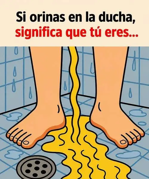 Qué sucede realmente si orinas en la ducha