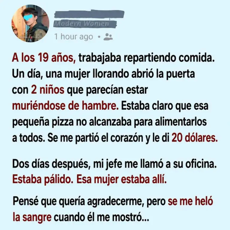 Repartidor cambia una vida con solo 20 dólares