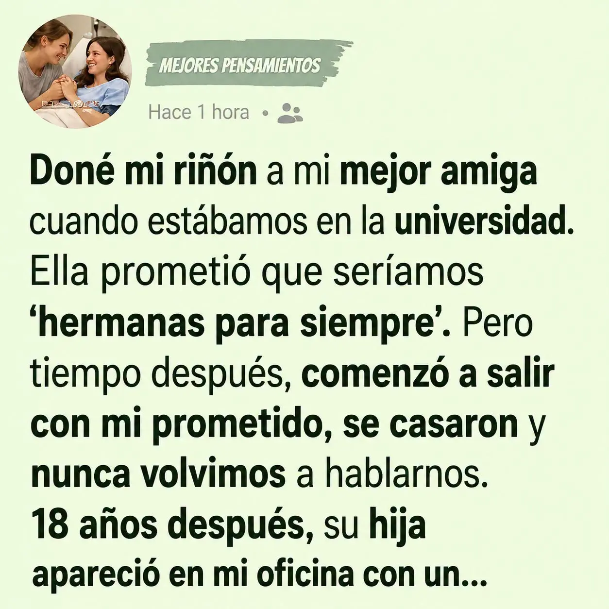 Robó a mi prometido y su hija regresó