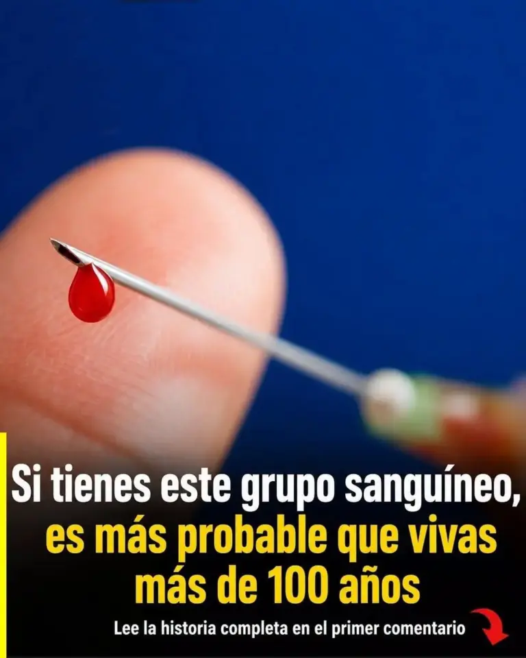 Grupo sanguíneo clave para vivir 100 años